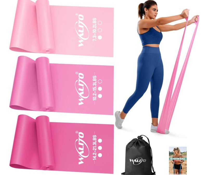 WALITO Bandas de resistencia para entrenamiento, bandas de ejercicio para mujeres y hombres, bandas de entrenamiento para terapia física, estiramiento, recuperación, pilates, rehabilitación