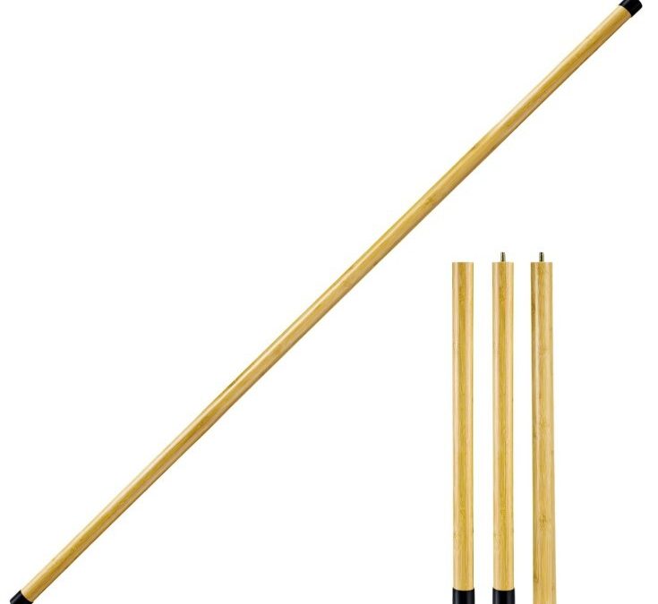 HSP Palo de yoga plegable de 4 pies y 6 pies y poste de postura para estiramiento profundo, flexibilidad, ejercicios de movilidad, equilibrio y fuerza